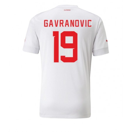 Schweiz Mario Gavranovic 19 Matchtröjor Borta Fotbollströja VM 2022